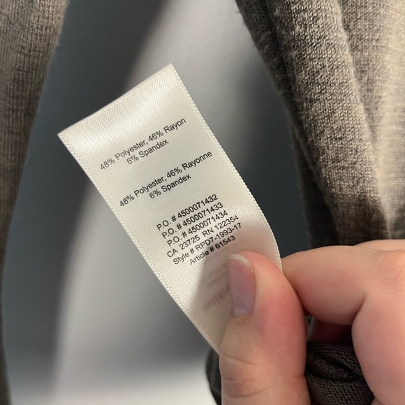 Aritzia Wilfred Free green Brown Long Sleeve V Neck Bodysuit for Size XS - Picture 4 of 5